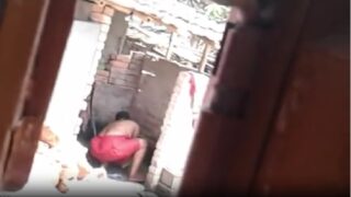 Andhra village aunty nude bathing video caught behind