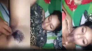 Hindi lanja pussy and mouth fucking video