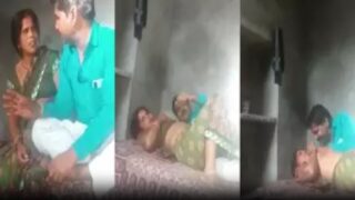 Andhra village aunty in green saree fucked by uncle