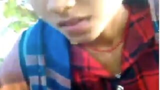 Village andhra pilla blowjob to family friend outside